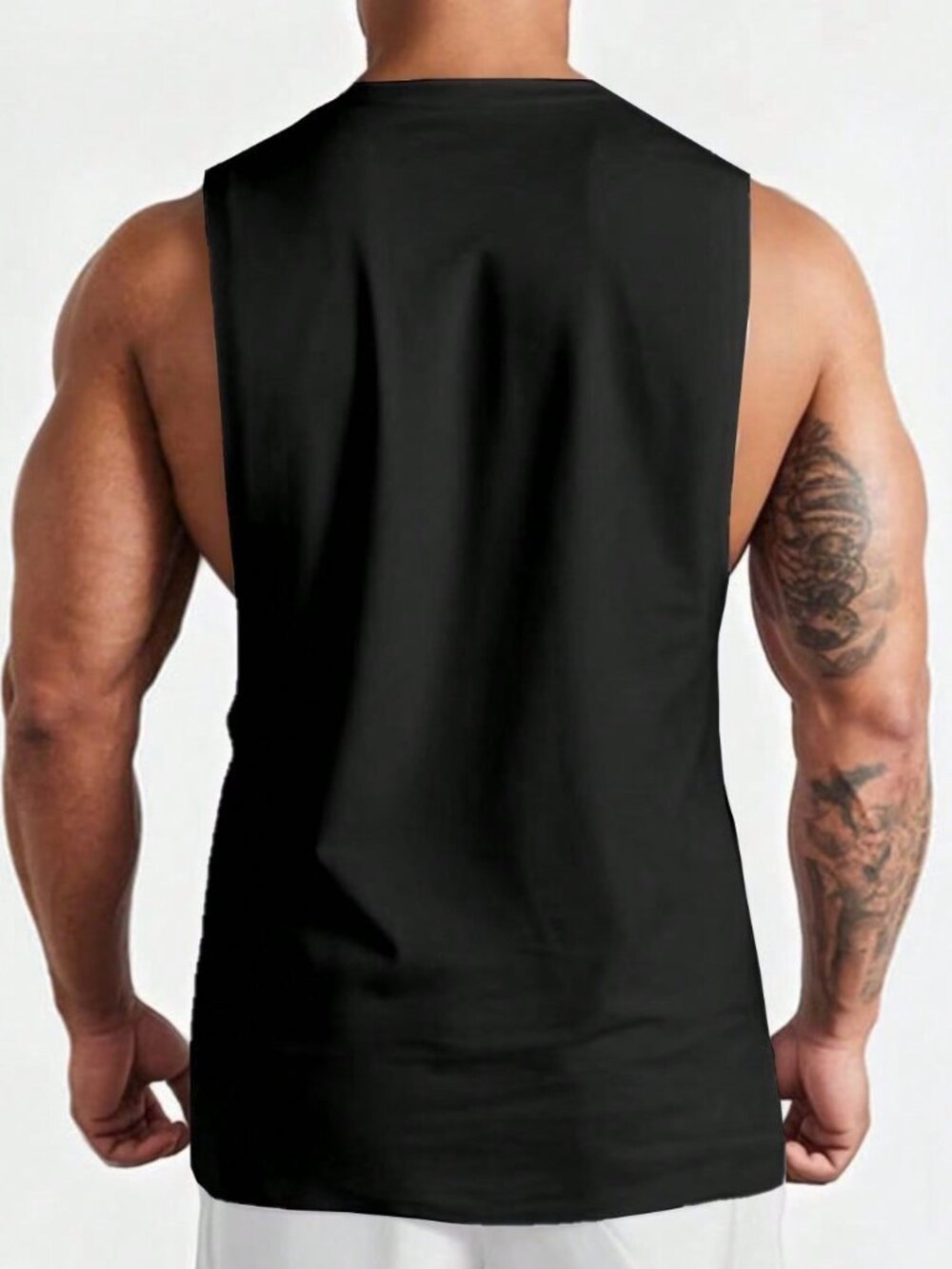 Black Casual Men's T-Shirt - Picture 2 of 6